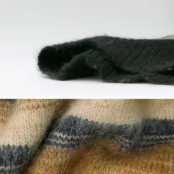 WAX LONDON Knits^/ Wild Crew Knit Blush Stripe black