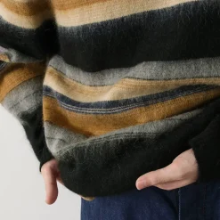 WAX LONDON Knits^/ Wild Crew Knit Blush Stripe black