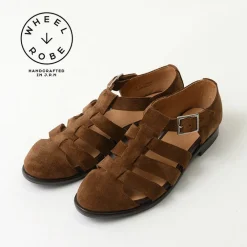 WHEELROBE Leather Shoes & Boots^/ Gurkha sandal suede camel