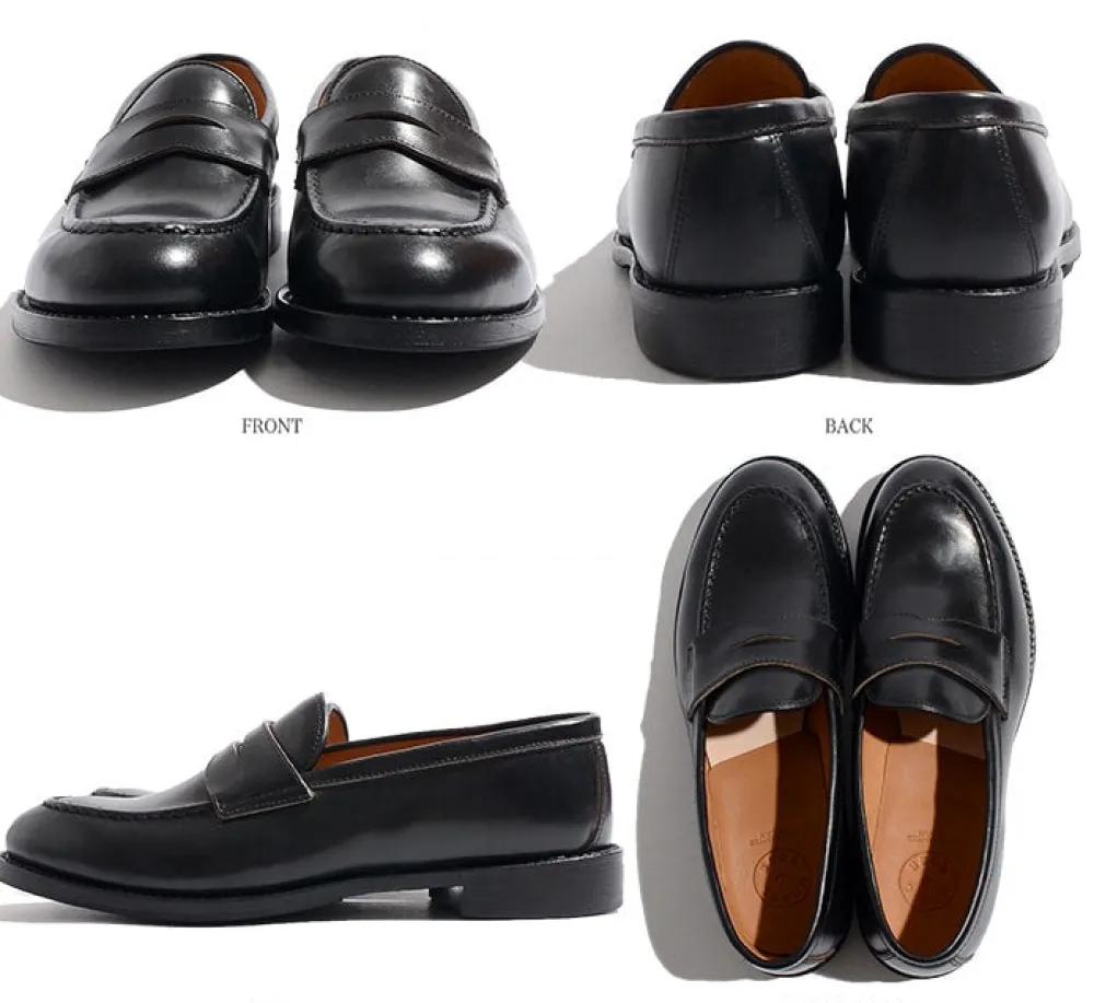 WHEELROBE Leather Shoes & Boots^/ Heavy Stitching Loafer black