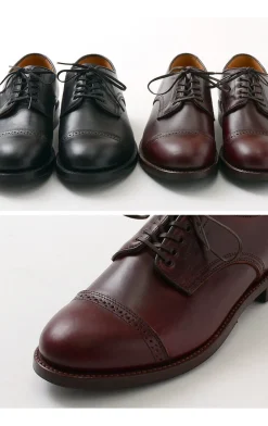 WHEELROBE Leather Shoes & Boots^/ Punched Cap Toe Derby Shoes