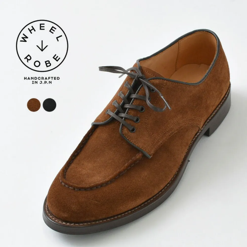 WHEELROBE Leather Shoes & Boots^/ 15078S Heavy Stitching Moc Toe Suede Shoes