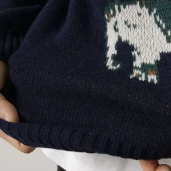 WHITE MOUNTAINEERING Knits^/ Elephant Crewneck Pullover Knit navy
