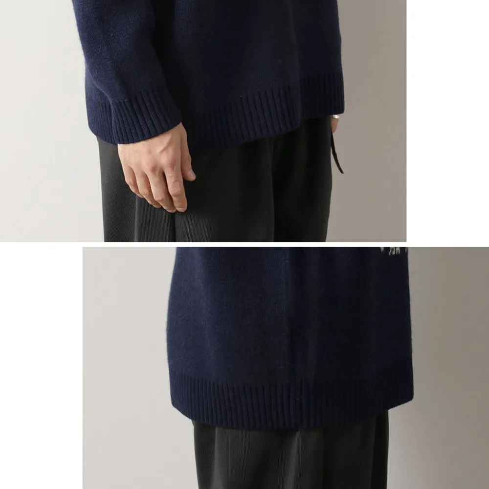 WHITE MOUNTAINEERING Knits^/ Elephant Crewneck Pullover Knit navy