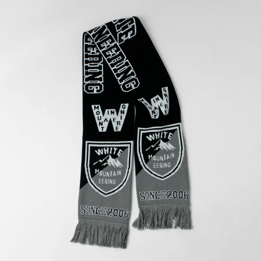 WHITE MOUNTAINEERING Scarfs^/ Football Scarf black