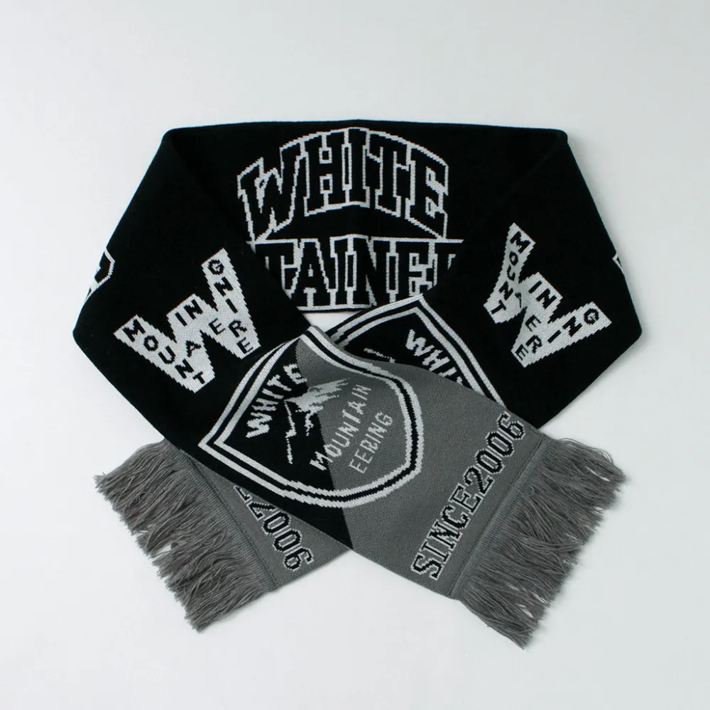 WHITE MOUNTAINEERING Scarfs^/ Football Scarf black