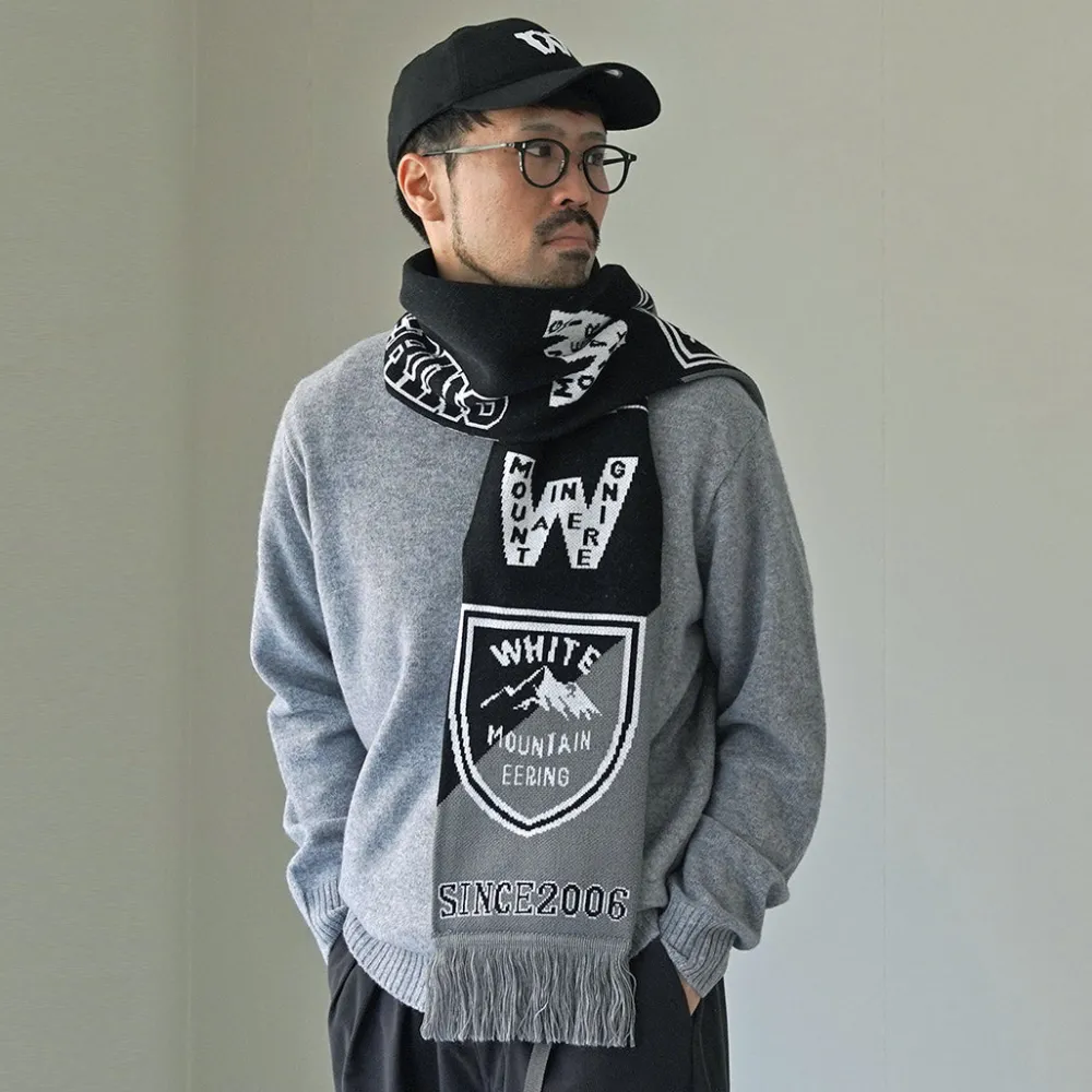 WHITE MOUNTAINEERING Scarfs^/ Football Scarf black