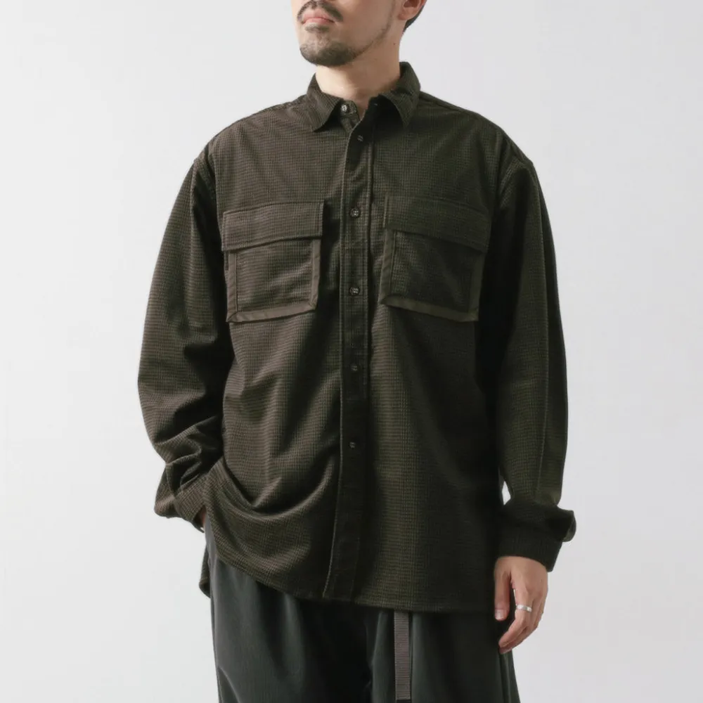 WHITE MOUNTAINEERING Shirts^/ Mid Gusset Sleeve Tricot Check Shirt