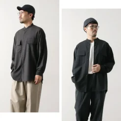 WHITE MOUNTAINEERING Shirts^/ Stretch Band Collar Shirt