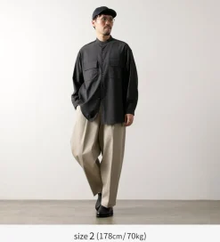 WHITE MOUNTAINEERING Shirts^/ Stretch Band Collar Shirt