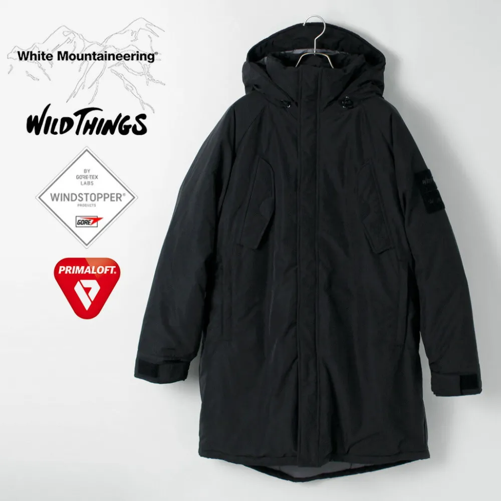 WHITE MOUNTAINEERING Coats^/ WILD THINGS Collaboration Transport Parka black