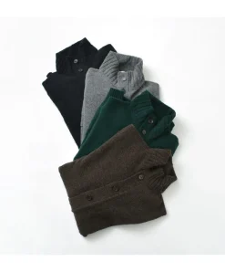 WILLIAM LOCKIE Cardigans^/ Lambs Wool Turtleneck Cardigan