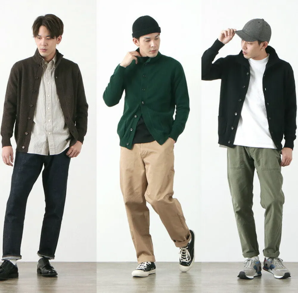 WILLIAM LOCKIE Cardigans^/ Lambs Wool Turtleneck Cardigan