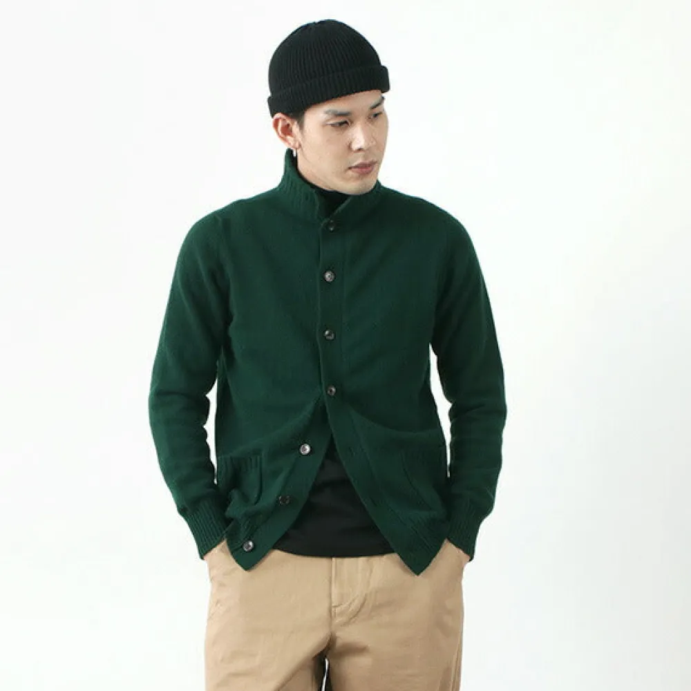WILLIAM LOCKIE Cardigans^/ Lambs Wool Turtleneck Cardigan