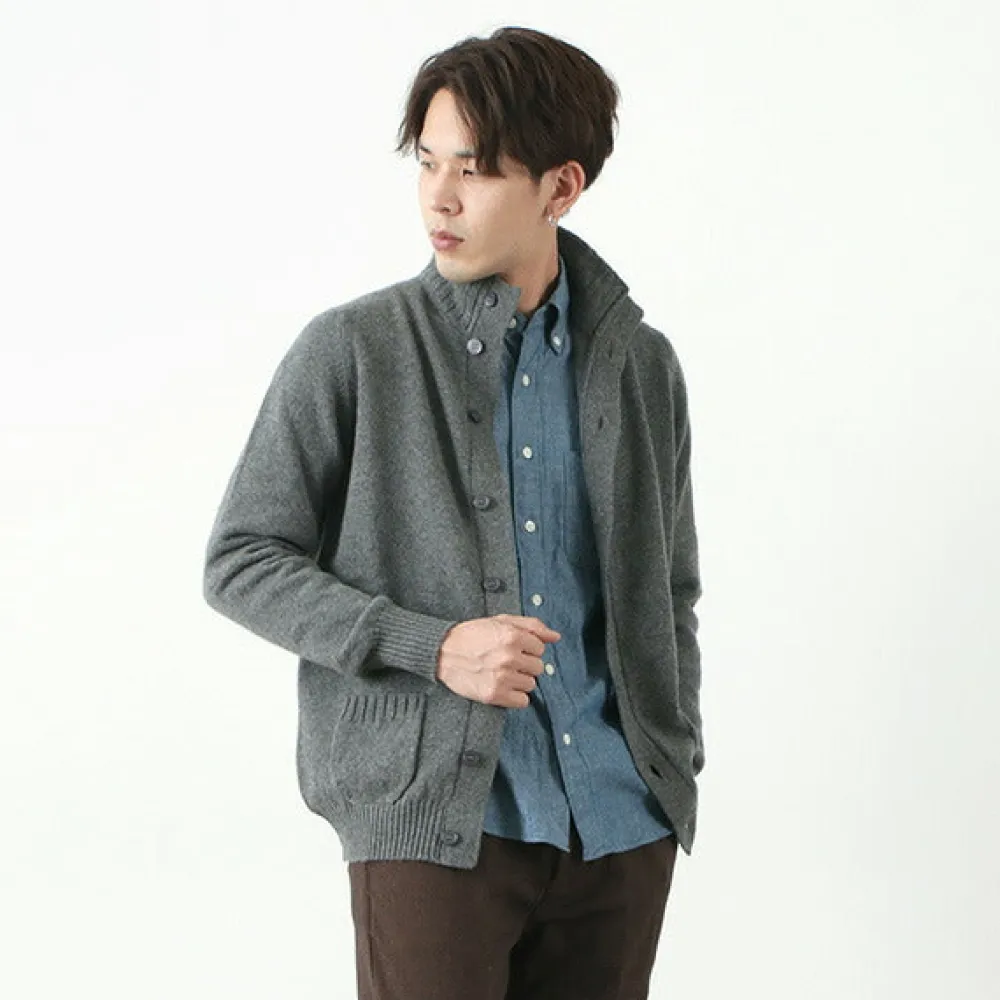 WILLIAM LOCKIE Cardigans^/ Lambs Wool Turtleneck Cardigan