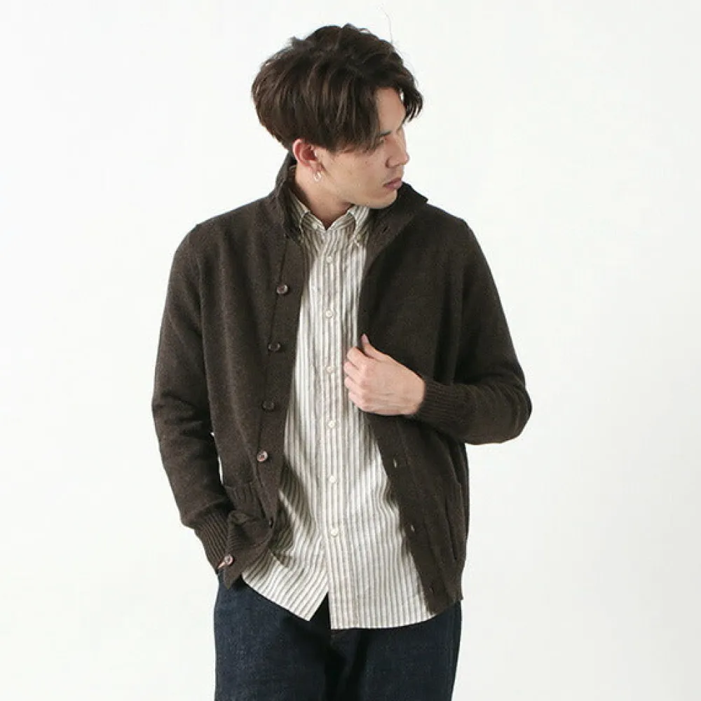 WILLIAM LOCKIE Cardigans^/ Lambs Wool Turtleneck Cardigan