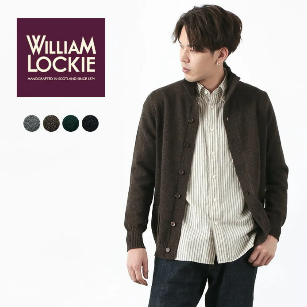 WILLIAM LOCKIE Cardigans^/ Lambs Wool Turtleneck Cardigan