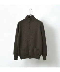 WILLIAM LOCKIE Cardigans^/ Lambs Wool Turtleneck Cardigan