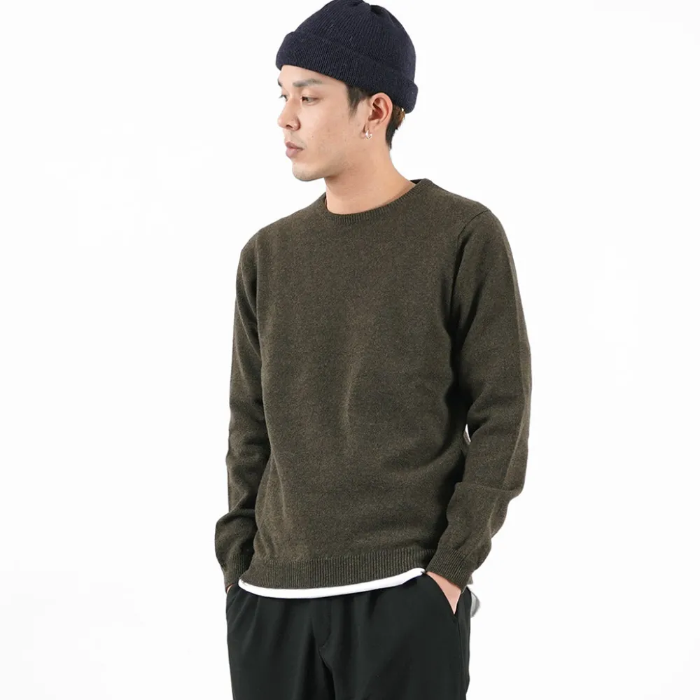 WILLIAM LOCKIE Knits^/ Lambswool crew neck knit
