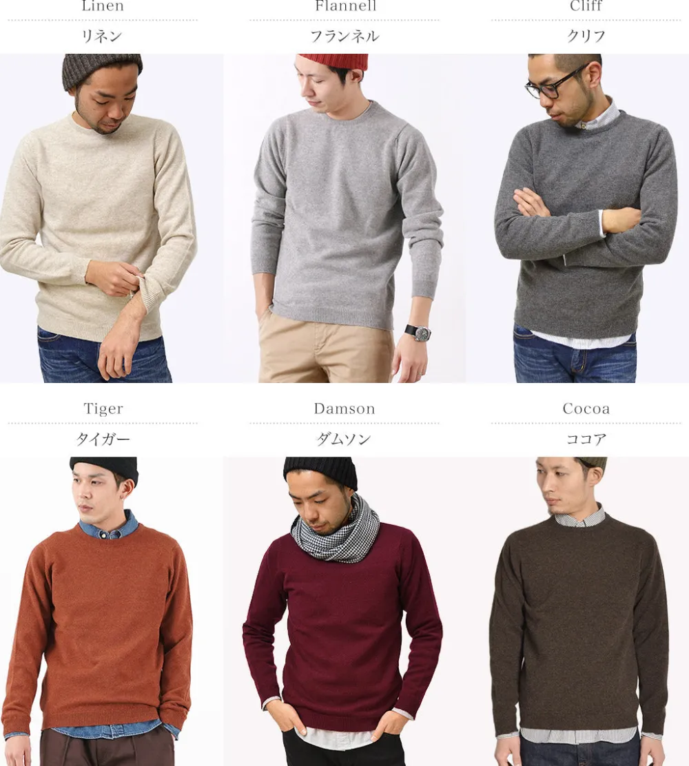 WILLIAM LOCKIE Knits^/ Lambswool crew neck knit