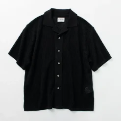 YONETOMI NEW BASIC Shirts^/ Cotton SUKASHI Knit Shirt