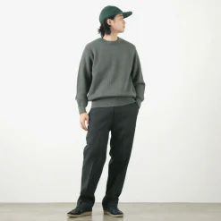 YONETOMI NEW BASIC Knits^/ Extra Fine Wool Ribbed Knit Pullover