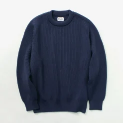 YONETOMI NEW BASIC Knits^/ Extra Fine Wool Ribbed Knit Pullover