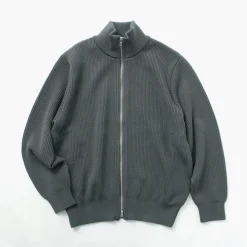 YONETOMI NEW BASIC Knits^/ Extra Fine Wool Ribbed Knit Blouson