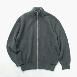 YONETOMI NEW BASIC Knits^/ Extra Fine Wool Ribbed Knit Blouson