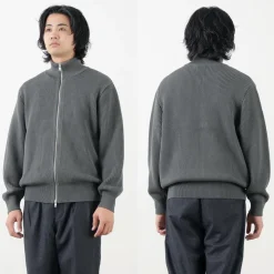 YONETOMI NEW BASIC Knits^/ Extra Fine Wool Ribbed Knit Blouson
