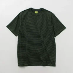 YONETOMI NEW BASIC T-Shirts^/ Garment Dye Striped T-Shirt