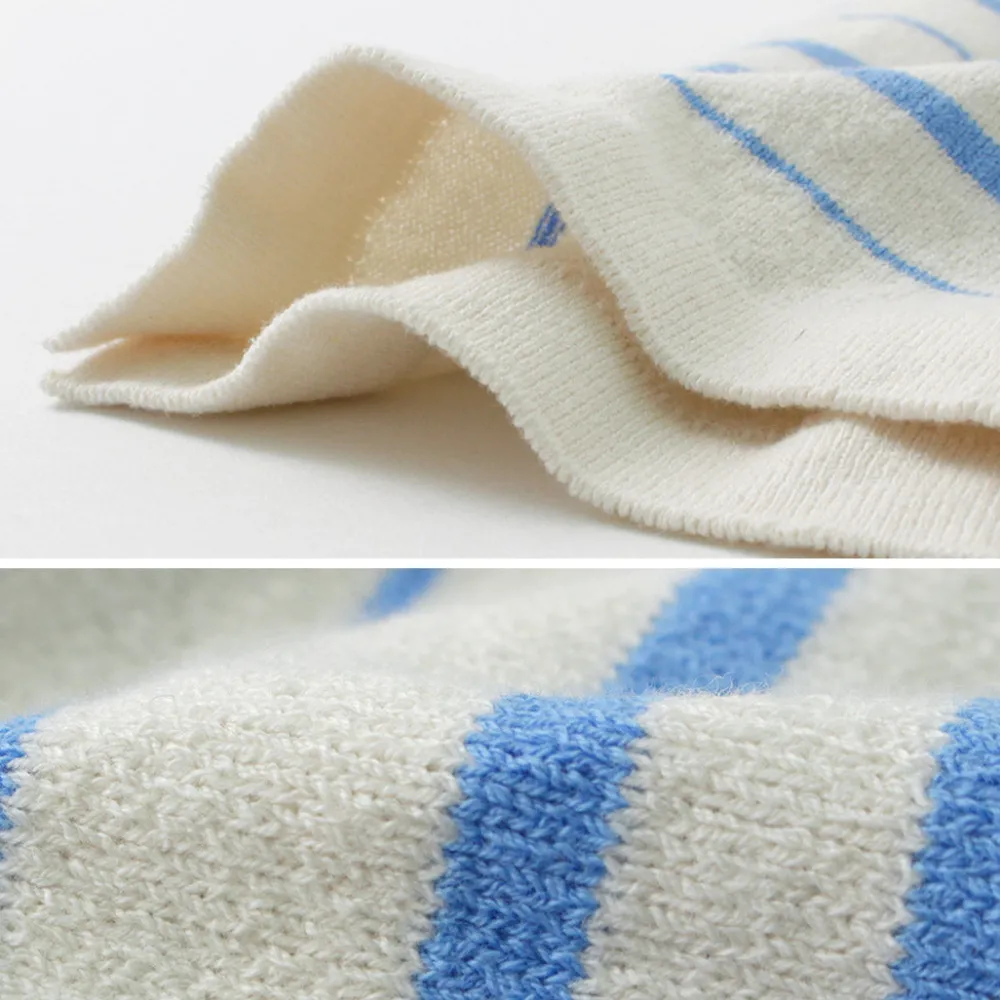 YONETOMI NEW BASIC T-Shirts^/ Light Wave Cotton Knitted Pullover T-shirt