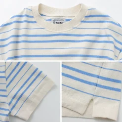 YONETOMI NEW BASIC T-Shirts^/ Light Wave Cotton Knitted Pullover T-shirt