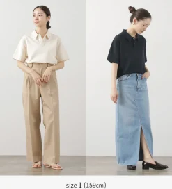 YONETOMI NEW BASIC T-Shirts^/ Light Wave Cotton Knit PO