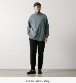YONETOMI NEW BASIC T-Shirts^/ NEW BASIC GARMENT DYE T-SHIRT TURTLE NECK
