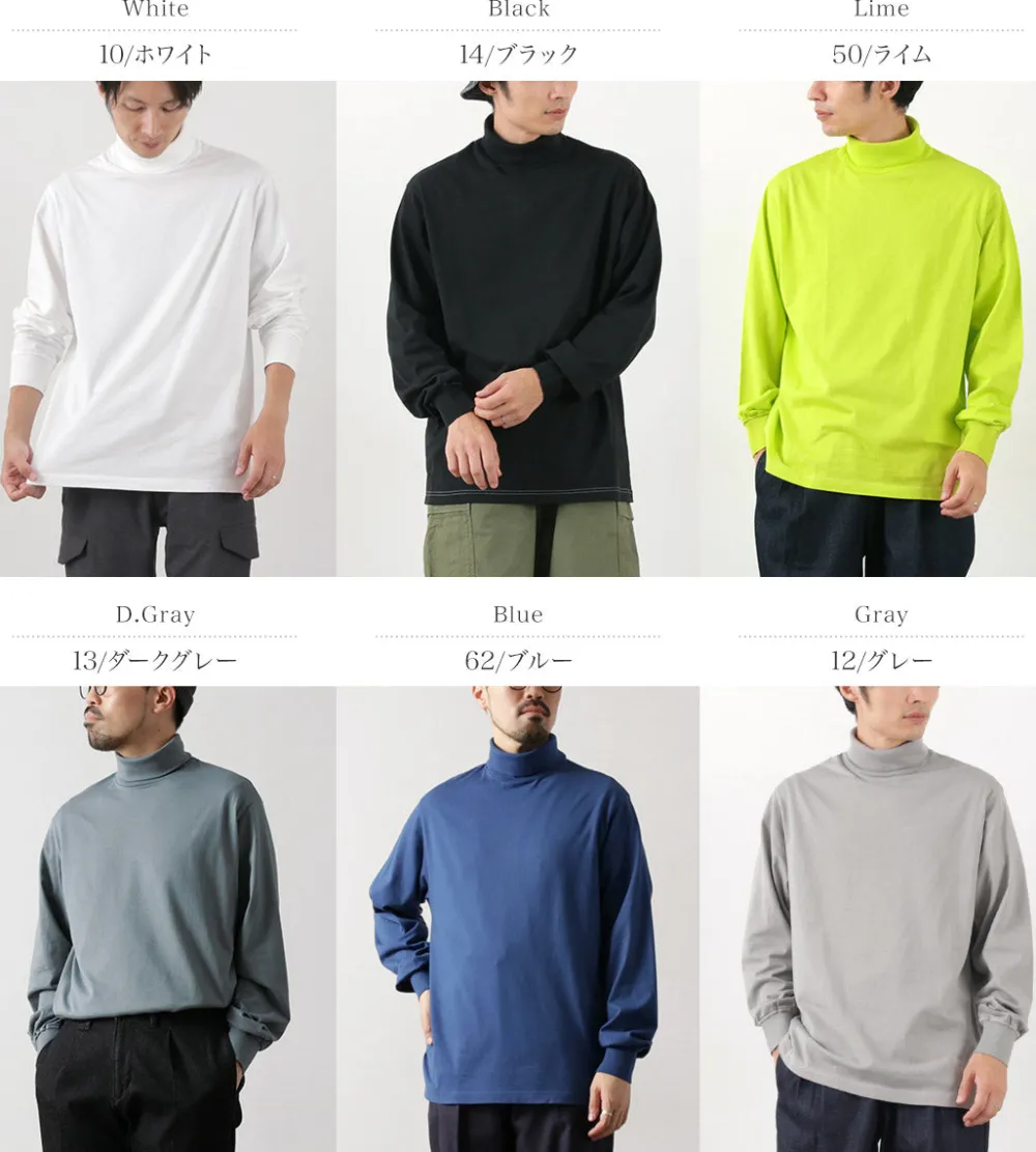 YONETOMI NEW BASIC T-Shirts^/ NEW BASIC GARMENT DYE T-SHIRT TURTLE NECK