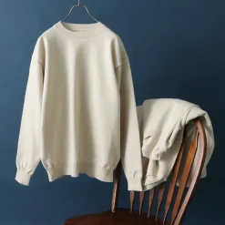 YONETOMI NEW BASIC Knits^/ Rigid Cashmere Knit Pullover beige