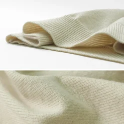 YONETOMI NEW BASIC Knits^/ Rigid Cashmere Knit Pullover beige