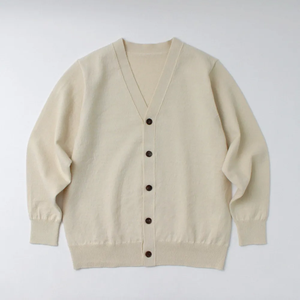 YONETOMI NEW BASIC Cardigans^/ Rigid Cashmere Knit Cardigan kinari