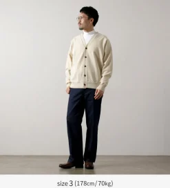 YONETOMI NEW BASIC Cardigans^/ Rigid Cashmere Knit Cardigan kinari