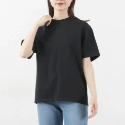 YONETOMI NEW BASIC T-Shirts^/ Side Round body knitted T-shirt