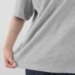 YONETOMI NEW BASIC T-Shirts^/ Side Round body knitted T-shirt
