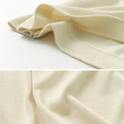 YONETOMI NEW BASIC T-Shirts^/ Silk Knit T-Shirt