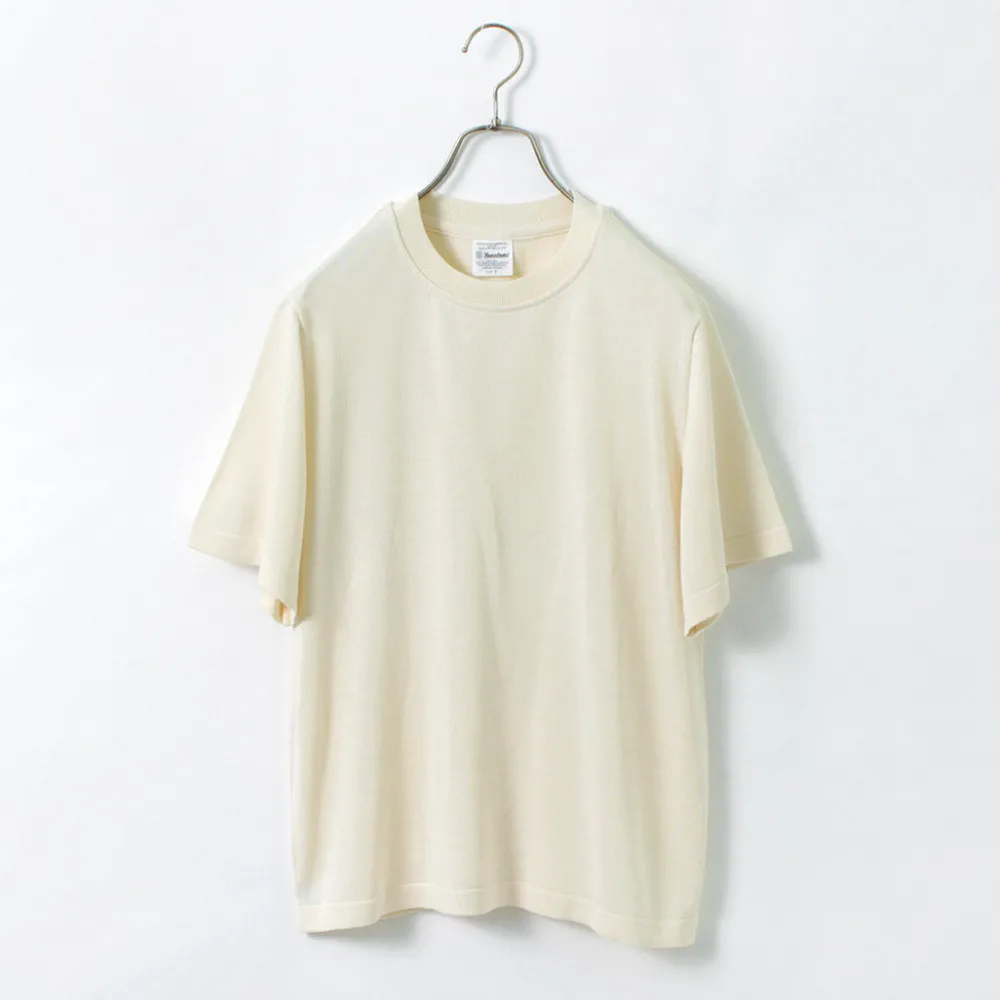 YONETOMI NEW BASIC T-Shirts^/ Silk Knit T-Shirt