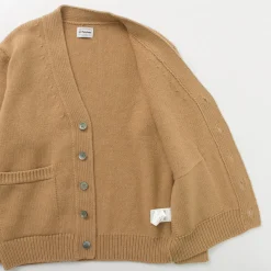 YONETOMI NEW BASIC Cardigans^/ Soft lamb wool knit cardigan