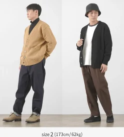 YONETOMI NEW BASIC Cardigans^/ Soft lamb wool knit cardigan