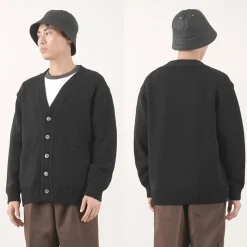 YONETOMI NEW BASIC Cardigans^/ Soft lamb wool knit cardigan