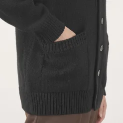 YONETOMI NEW BASIC Cardigans^/ Soft lamb wool knit cardigan