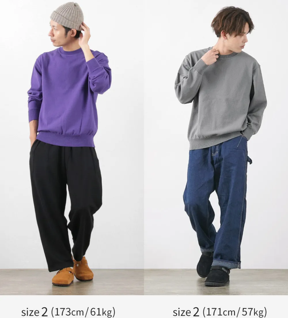 YONETOMI NEW BASIC Knits^/ Wave Cotton Knit Pullover