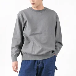 YONETOMI NEW BASIC Knits^/ Wave Cotton Knit Pullover